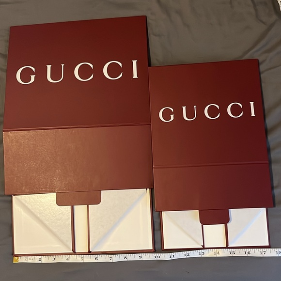 Brand new Gucci burgundy/maroon gift box never used from Italy - Picture 11 of 11